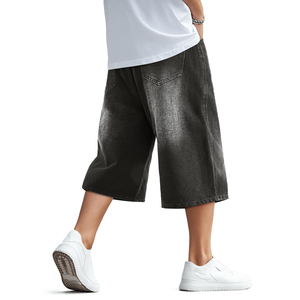 Loose Baggy Jorts Summer Casual Denim <span class=keywords><strong>Short</strong></span> en <span class=keywords><strong>jean</strong></span> pour <span class=keywords><strong>homme</strong></span> - Product Image 3
