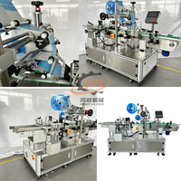 Machine d'étiquetage automatique directe d'usine de Guangzhou pour le haut et le bas des boîtes, idéale pour les rouges à lèvres