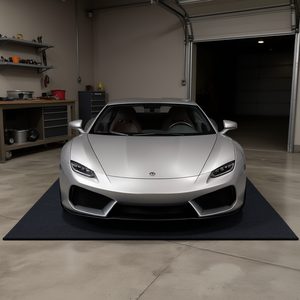 Tapis de sol de garage en caoutchouc noir Mercedes AMG GT 4,9 x 6 pieds, imperméable et antidérapant pour la protection de la voiture - Product Image 2