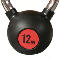 Ensemble de Kettlebells Noirs en Fer et Caoutchouc, Personnalisables avec Logo, Durables, Tendance et de Haute Qualité pour le Fitness (Vente en Gros)