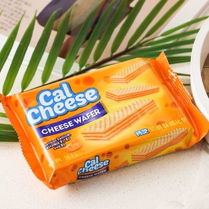 Snacks exotiques, biscuits au chocolat et au fromage sucré, 58,5 g, gaufrettes croustillantes de qualité supérieure avec garniture au fromage à la crème sucrée - Product Image 2