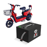 Batterie lithium portable haute puissance de type horizontal IP65 étanche 30A BMS Citycoco Bike 48v 20Ah 30Ah