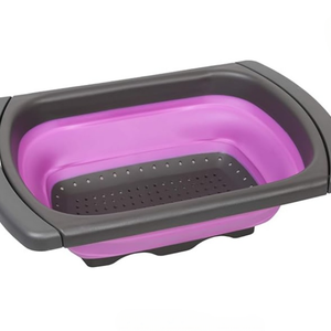 Égouttoir de cuisine pliable en silicone pour évier, passoire, bol mélangeur, planche à découper, ensemble de tasses à mesurer - Product Image 3