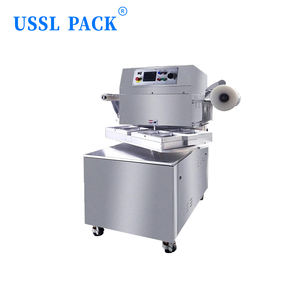 Scelleuse rotative HVT-450R pour barquettes de viande, fruits de mer, fromage et repas prêts à consommer – <span class=keywords><strong>Machine</strong></span> d'emballage <span class=keywords><strong>sous</strong></span> <span class=keywords><strong>vide</strong></span> pour barquettes - Product Image 1