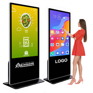 Kingone nhà máy 43/50/55/65/75/85 inch tầng thường vụ quảng cáo LCD hiển thị kỹ thuật số hồng ngoại màn hình cảm ứng <span class=keywords><strong>kiosk</strong></span> cho trung tâm mua sắm - Product Image 1