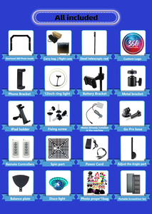 Portable Selfie 360 Degrés Plate-Forme <span class=keywords><strong>Spinner</strong></span> Business Photobooth Sac De Transport Et Chariot Pour 360 Photomaton Avec Accessoires Gratuits - Product Image 3