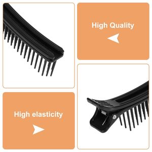 Pinces de coiffure personnalisées d'usine, pinces de sectionnement noires, pinces <span class=keywords><strong>à</strong></span> griffes noires pour salon, vente en gros, épingles <span class=keywords><strong>à</strong></span> <span class=keywords><strong>cheveux</strong></span> - Product Image 3