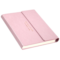Wenshun Cadeau de luxe Logo personnalisé Couverture en cuir PU Reliure thermique 224 feuilles Agenda A5 Organisateur de carnet Boîte