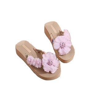 Espadrillas <span class=keywords><strong>con</strong></span> Cinturini Incrociati in <span class=keywords><strong>Paglia</strong></span> da Donna <span class=keywords><strong>con</strong></span> Zeppa Spessa Stile Etnico Estivo per Viaggi all'Aperto <span class=keywords><strong>Infradito</strong></span> - Product Image 2