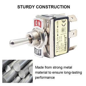 Interruttore a Levetta Metallico DPDT Impermeabile IP67 250V 15A <span class=keywords><strong>On</strong></span>-<span class=keywords><strong>Off</strong></span>-<span class=keywords><strong>On</strong></span> - Product Image 4