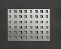 Plaques perforées polyvalentes en acier inoxydable et alliage d'aluminium, trous carrés et hexagonaux, projets de bricolage, filtres de tri industriels
