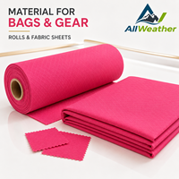 Tissu Ripstop Imperméable X-PAC Magenta Personnalisé en Nylon et Polyester Composite à Motif Diamant pour Portefeuilles, Pochettes et Sacs à Dos