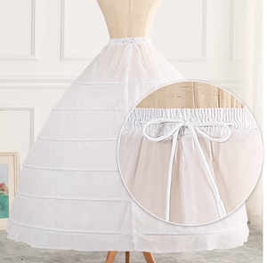 En stock, <span class=keywords><strong>sous</strong></span>-vêtements de mariée, jupe surdimensionnée, six anneaux en acier, accessoire de mariage cosplay, jupons - Product Image 3