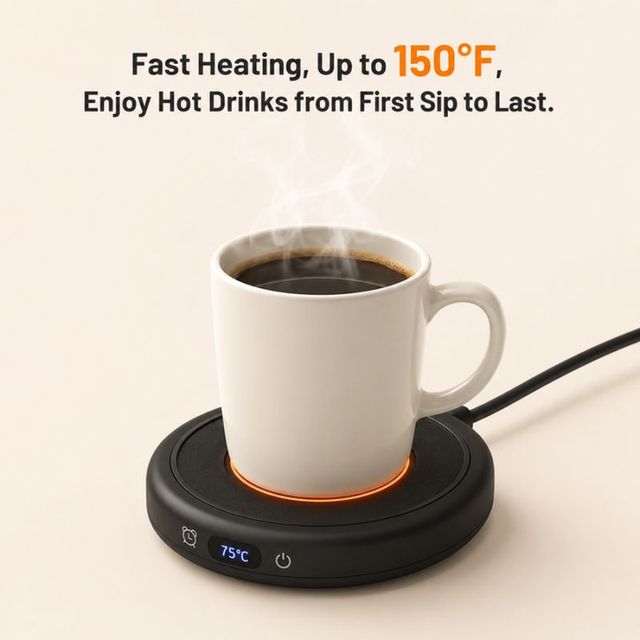 Paper Cup Warmer Coffee Brewer Mug With Auto Shutoff Winter Tea Gadgets Cffee Drink Wireless Metal For Jug Wifi Charger Gift Set