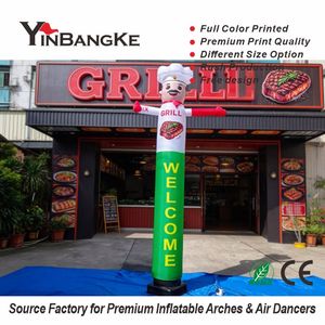 Pallone Gonfiabile Commerciale a Forma di Chef Salutante, Pupazzo Gonfiabile Personalizzato per Promozione e Decorazione di Ristoranti Fast Food - Product Image 1