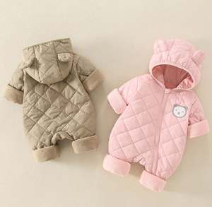 Baby Girl Winter Down Jacket and Jumpsuit for Children Thicken Warm Fur Collar Jacket for Girls Infant <b>Snowsuit</b> 0-4Year - Product Image 6