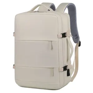 OMASKA 맞춤형 로고 나일론 노트북 백팩 USB 일상 생활 17 인치 학교 가방