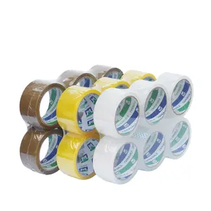 Adhesive Tape Transparent Logo Jumbo Clear With Logo Tapes For Packaging Tape Brown 50mmx66m X 40mic