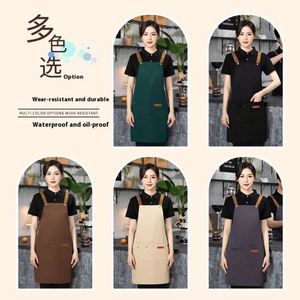 Women's Custom Printed Cotton Summer Work Bib <b>Apron</b> Waterproof Oil-Proof Thin Stain-Resistant Sustainable Durable High - Product Image 4