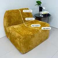 Canapé Minimaliste Italien à Siège Unique en Tissu avec Compression Électrique à Éponge Complète pour Salon Balcon Chambre à Coucher