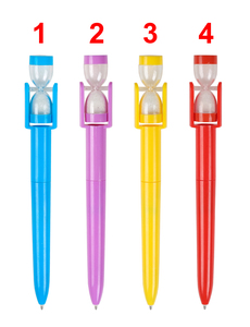 Bolígrafo de Plástico con Forma de Reloj de Arena, Personalizado, Creativo y Divertido, Venta al Por Mayor, Fabricante OEM con Impresión de Logotipo Personalizado para Regalos Estudiantiles - Product Image 6