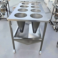 Support de cône de mise à mort de grande taille pour poulet/dinde/oie/canard, en acier inoxydable, équipement de machine d'abattage