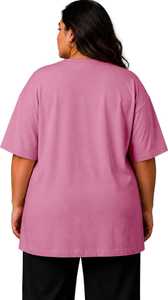 เสื้อยืดโอเวอร์ไซส์ผู้หญิงทรงพอดีตัวสำหรับฤดูร้อน คอกลม แขนสั้น ระบายอากาศได้ดี สไตล์สตรีทแฟชั่น - Product Image 4
