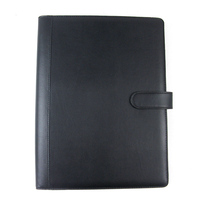 Carpeta Portafolio Multifuncional Personalizada para Contratos Comerciales, Cuaderno con Cubierta de Cuero A4 Grabada, Bolsa para Documentos con Logotipo