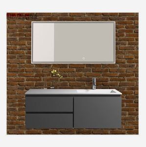 Metal Drawer Italian Bathroom Mobility Swing Teak Impressions Vanity - Product Image 1