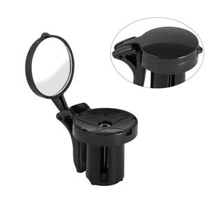 Richy Bicycle Rearview <b>Mirror</b> 72x60.5x111mm Adjustable Handlebar Mount For Road Bicycles <b>Black</b> <b>Metal</b> Safety <b>Mirror</b> - Product Image 5