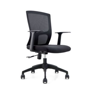 Chaise <span class=keywords><strong>de</strong></span> <span class=keywords><strong>bureau</strong></span> <span class=keywords><strong>ergonomique</strong></span> pivotante à dossier moyen, réglable en hauteur, en plastique, pour la maison - Vente en gros <span class=keywords><strong>de</strong></span> mobilier moderne pour la maison - Product Image 1