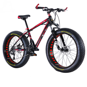 <span class=keywords><strong>Bicicleta</strong></span> de Montaña Económica de 26 Pulgadas, 21 Velocidades, Doble Freno de Disco, Horquilla de Suspensión Completa, Neumáticos Gruesos 4.0, para Adultos - Product Image 3