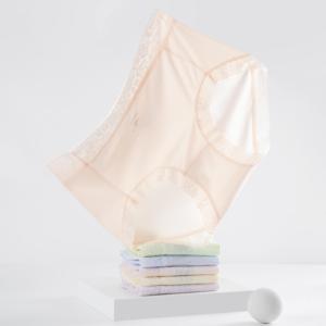 Culotte de style ultra-mince pour femmes, sous-vêtements transparents en dentelle sexy, lingerie respirante de couleur unie pour un usage quotidien pour filles - Product Image 5