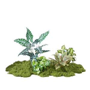 Combinaison de plantes artificielles Greenway pour aménagement paysager, base de 30cm-100cm, décoration de jardin, style naturel - Product Image 1