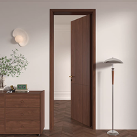 Porte en bois moderne à charnières avec placage, porte plate, porte intérieure en bois, procédé d'extraction