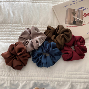 1 coletero de satén de seda para mujer, coletero elástico coreano, suave para coleta, accesorios de moda para el cabello para damas y niñas - Product Image 4