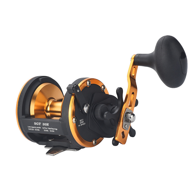 best rods and reels for deep sea fishing Fiblink Saltwater Rod 1 Piece Trolling Rod Drop Roller Rod Big Game Conventional Boat Heavy Duty Fishing Pole (5'6