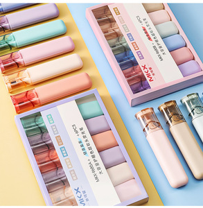 École Bureau Papeterie En Gros Grande Taille 6 Pcs Ensemble Journal École Marqueur Stylo Macaron <span class=keywords><strong>Rose</strong></span> <span class=keywords><strong>Pastel</strong></span> <span class=keywords><strong>Surligneur</strong></span> - Product Image 6
