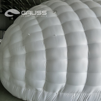 Tente gonflable pop-up lumineuse à LED, auvent coloré, résistante à l'eau, durable, thème dessin animé moderne, 12 pieds, conception 2 pièces