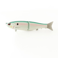 Leurre de pêche coulant 17,8 cm 62 g, deux sections, simulation de poisson, queue souple, multi-sections, grand leurre dur