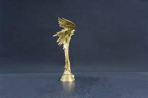 פסל אלת זהב בהזמנה אישית, מלאכת יד בהתאמה אישית, קישוט פסל ברונזה סיני סִגְנוֹן עשוי בגודל טבעי - Product Image 2