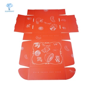 กล่องกระดาษบรรจุผักผลไม้ เช่น มะเขือเทศเชอร์รี่ กล้วย ส้ม และผลไม้อบแห้ง - Product Image 4