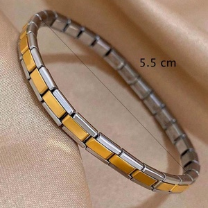 Hot Selling Unisex Italian Charm <b>Bracelet</b> Fine 5mm/7mm <b>Beaded</b> Stainless Steel <b>Gold</b>-Color Plated with Pearl - Product Image 3