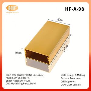 6063 Aluminum Alloy CNC Machined Control Box with IP54 Protection Powder Coated Electronics <b>Enclosure</b> - Product Image 3