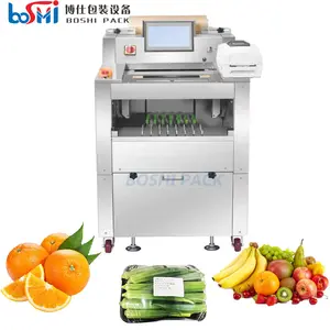 Package machine for fruit packaging foods machine stretch film strawberry meal cling wrap packing machine