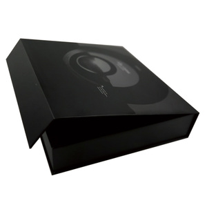 Rigid Magnetic Gift Box For Wine Bottle And Glass Cup With Black PE Foam - Product Image 3