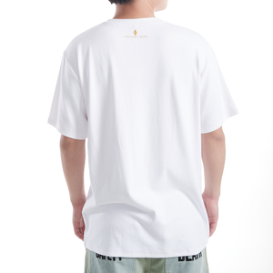 T-shirt pour <span class=keywords><strong>homme</strong></span> à col rond, manches courtes, coupe ample, imprimé, en coton écologique 280 g/m², tendance et avant-gardiste - Product Image 3