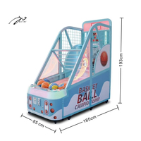 Remorque d'arcade de basket-ball Kaimi équipement commercial personnalisé grande machine de basket-ball de rue enfants à pièces de monnaie 1 an