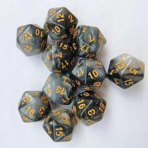 Acrylic tím xanh Galaxy long lanh D20 DND xúc xắc Dungeon và con rồng 20-bên xúc xắc Tinh Vân RPG xúc xắc Bộ D20 D & D đôi màu sắc - Product Image 5
