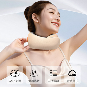 AUX Neck Massager <b>U</b>-<b>Shaped</b> Support <b>Pillow</b> With Heat Therapy For Neck Relief Home Use USB Rechargeable - Product Image 5